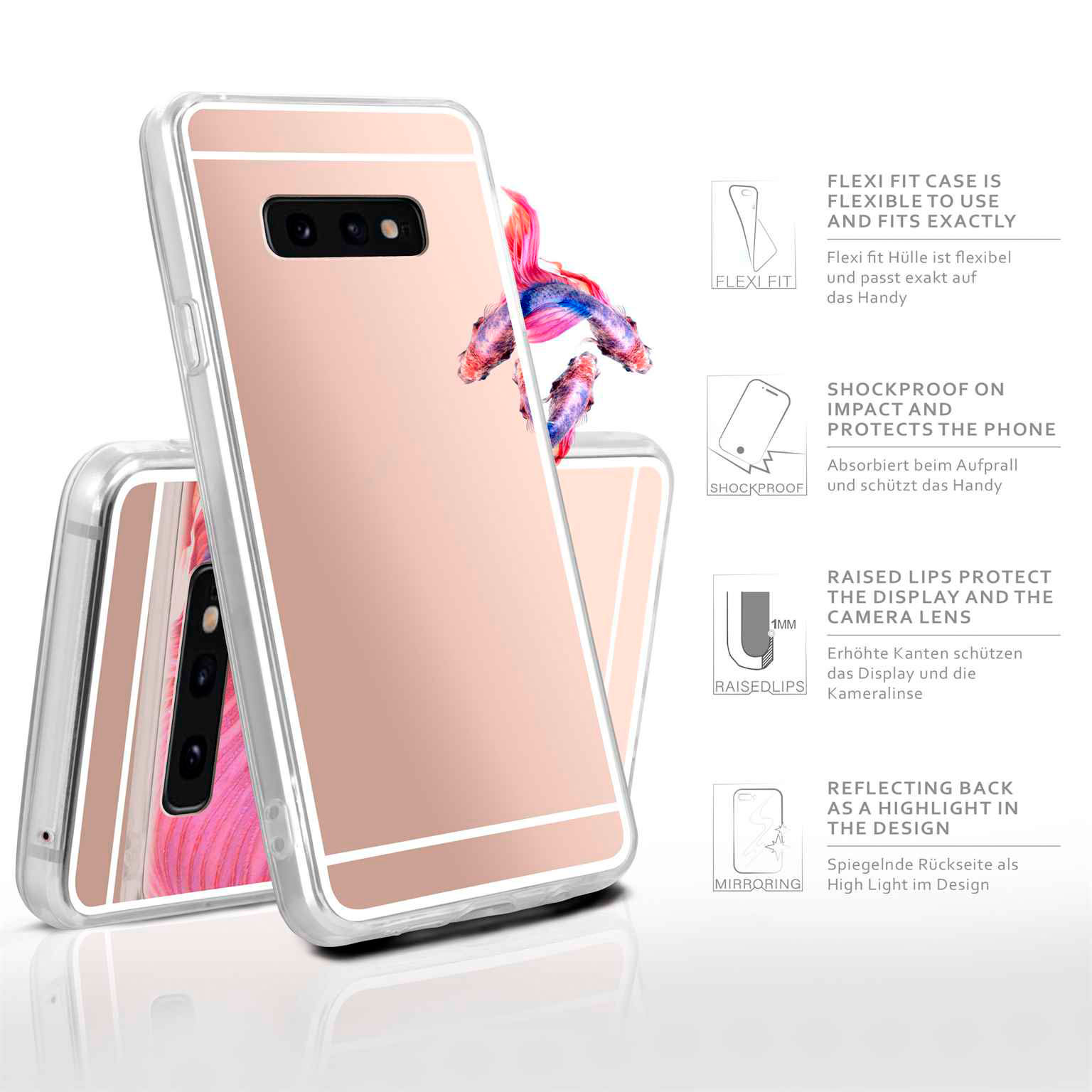 moex Mirror Case Samsung Galaxy S10e Spiegelhülle – Weiteres Produktbild 2
