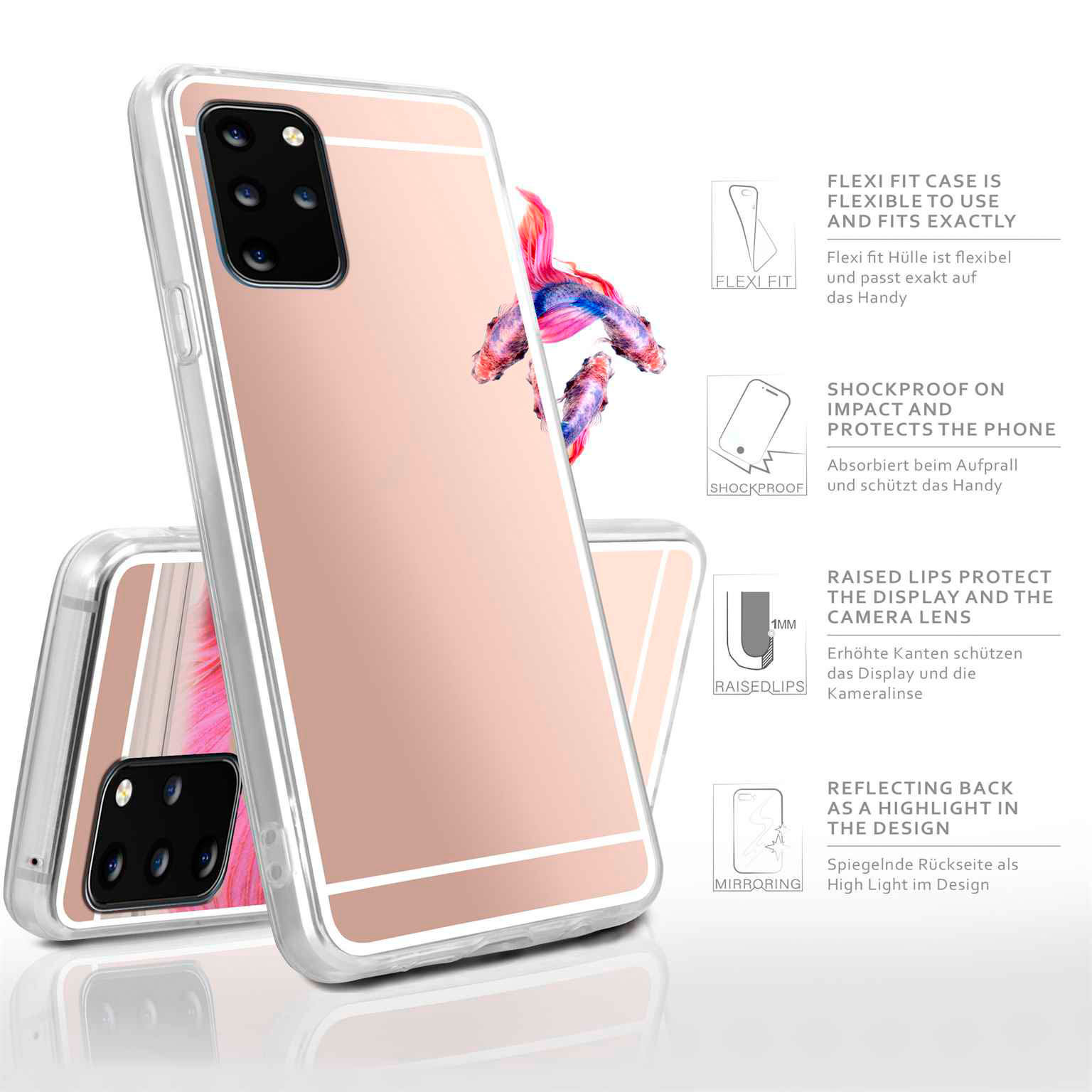 moex Mirror Case Samsung Galaxy S20 Plus 5G Spiegelhülle – Weiteres Produktbild 2 moex Mirror Case Samsung Galaxy S20 Plus 5G Spiegelhülle – Weiteres Produktbild 2