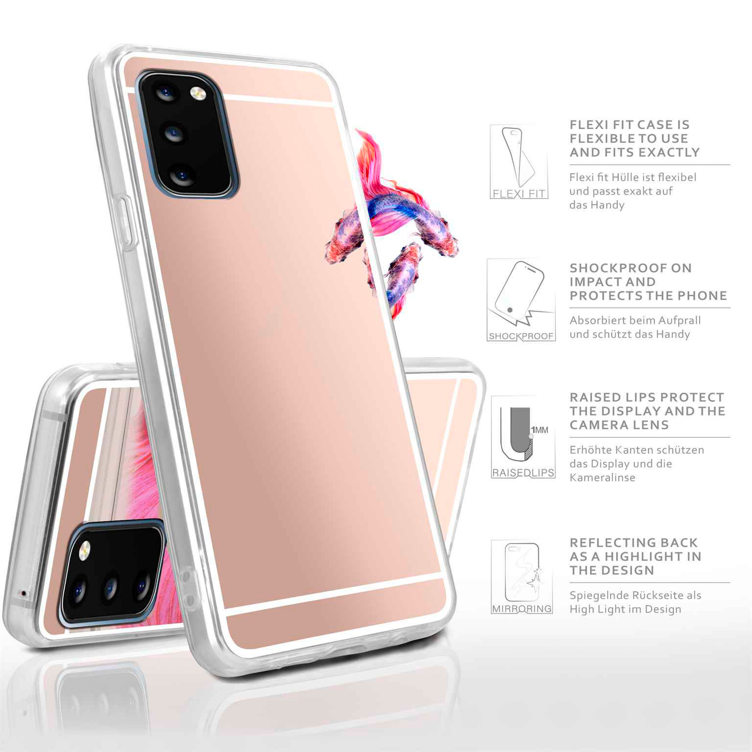 moex Mirror Case Samsung Galaxy S20 5G Spiegelhülle – Weiteres Produktbild 2 moex Mirror Case Samsung Galaxy S20 5G Spiegelhülle – Weiteres Produktbild 2