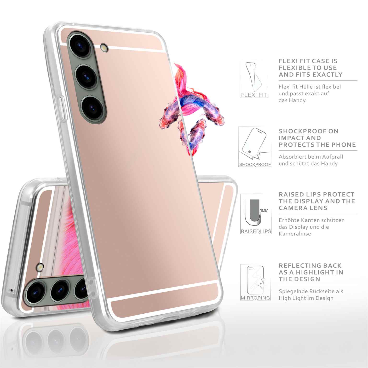 moex Mirror Case Samsung Galaxy S23 Spiegelhülle – Weiteres Produktbild 2