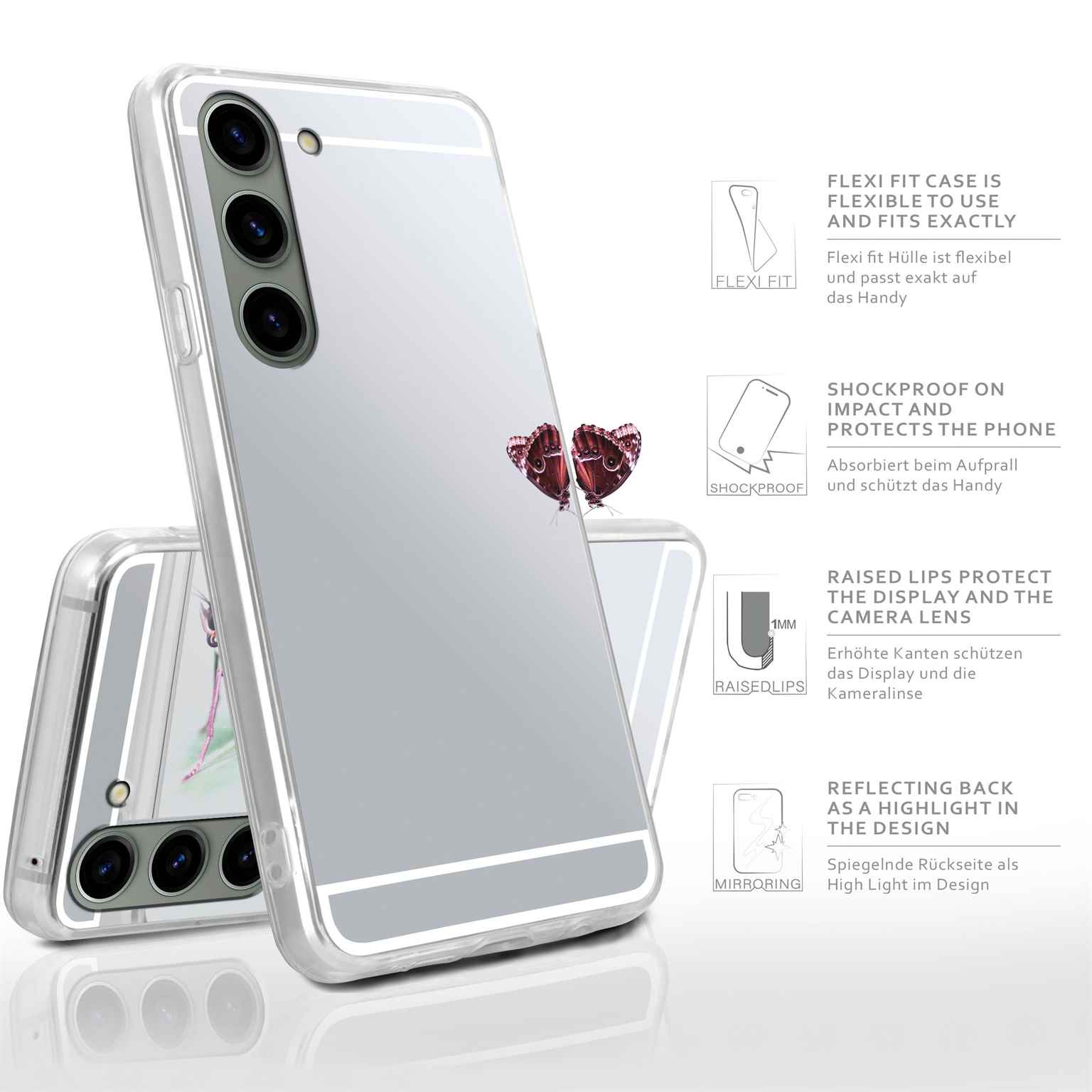 moex Mirror Case Samsung Galaxy S23 Spiegelhülle – Weiteres Produktbild 2 moex Mirror Case Samsung Galaxy S23 Spiegelhülle – Weiteres Produktbild 2