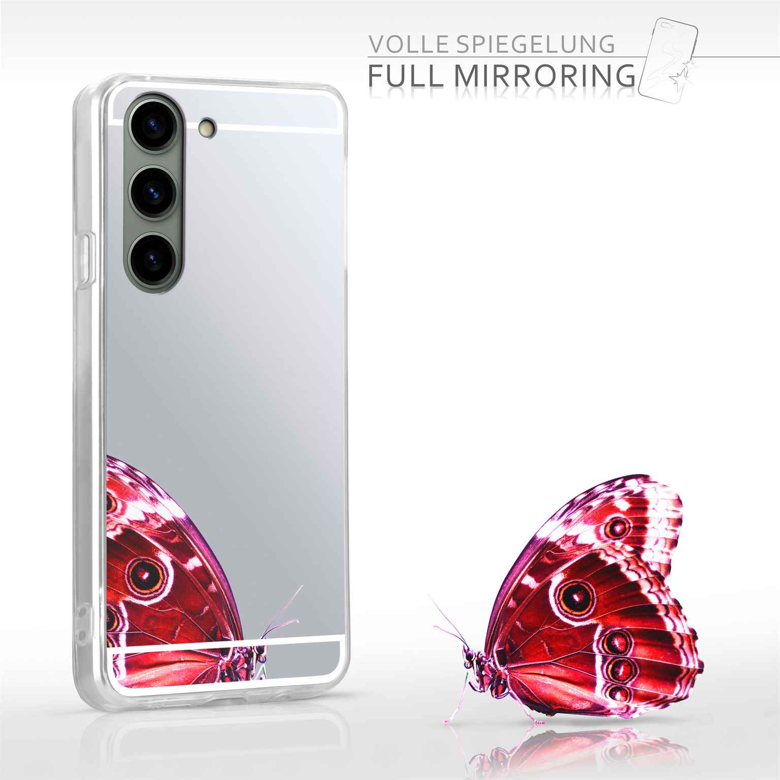 moex Mirror Case Samsung Galaxy S23 Spiegelhülle – Weiteres Produktbild 4 moex Mirror Case Samsung Galaxy S23 Spiegelhülle – Weiteres Produktbild 4