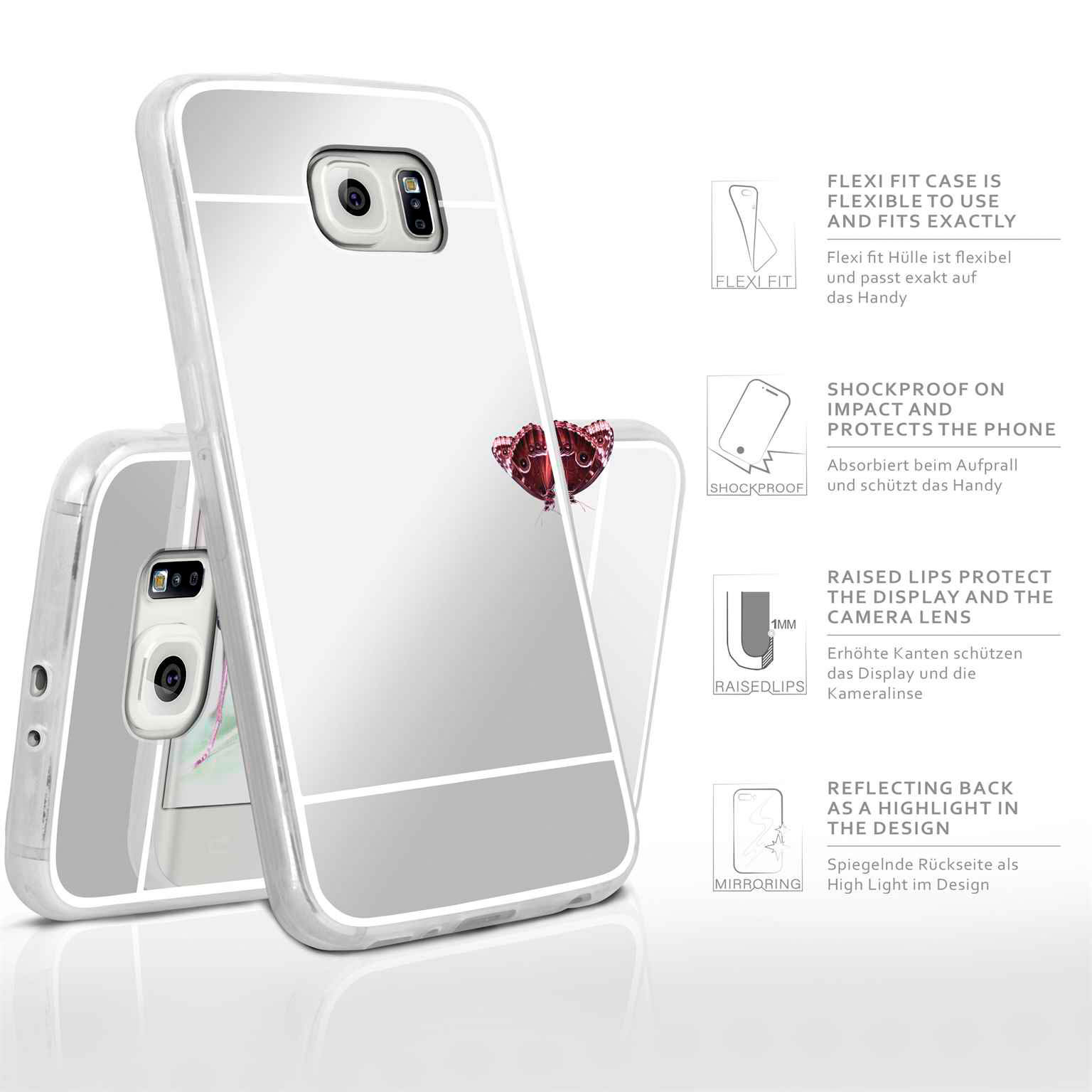 moex Mirror Case Samsung Galaxy S6 Edge Spiegelhülle – Weiteres Produktbild 2 moex Mirror Case Samsung Galaxy S6 Edge Spiegelhülle – Weiteres Produktbild 2