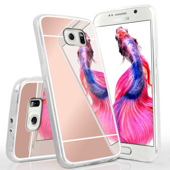 moex Mirror Case Samsung Galaxy S6 Spiegelhülle – Rose-Gold