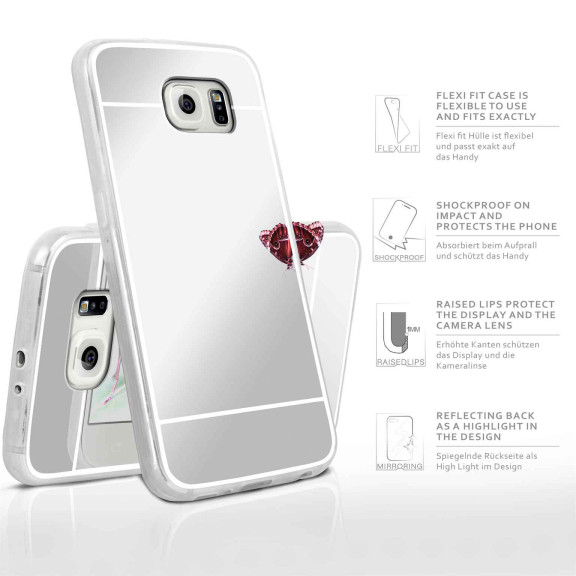moex Mirror Case Samsung Galaxy S6 Spiegelhülle – Weiteres Produktbild 2 moex Mirror Case Samsung Galaxy S6 Spiegelhülle – Weiteres Produktbild 2