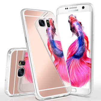 moex Mirror Case Samsung Galaxy S7 Edge Spiegelhülle – Rose-Gold moex Mirror Case Samsung Galaxy S7 Edge Spiegelhülle – Rose-Gold