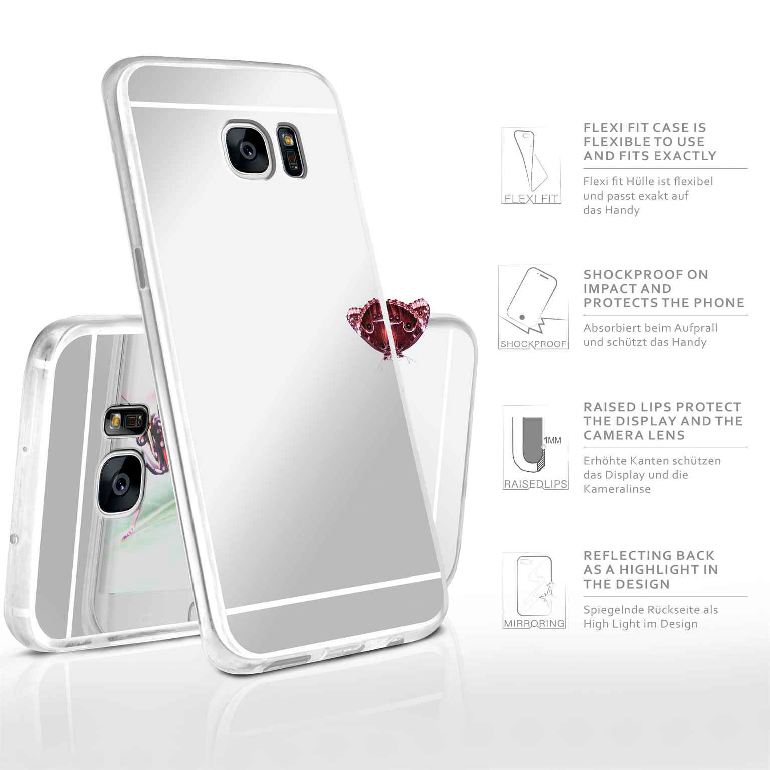 moex Mirror Case Samsung Galaxy S7 Edge Spiegelhülle – Weiteres Produktbild 2