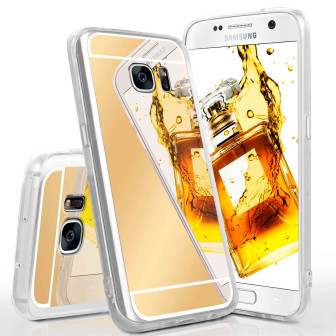 moex moex Mirror Case Samsung Galaxy S7 Spiegelhülle – Gold
