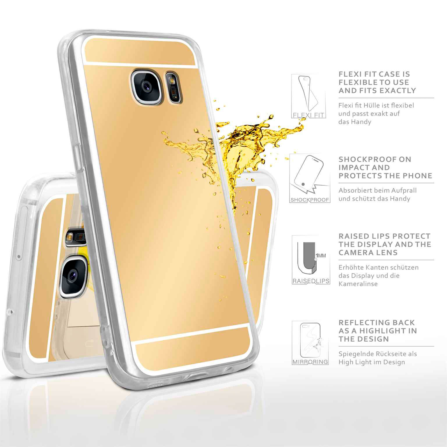 moex Mirror Case Samsung Galaxy S7 Spiegelhülle – Weiteres Produktbild 2 moex Mirror Case Samsung Galaxy S7 Spiegelhülle – Weiteres Produktbild 2