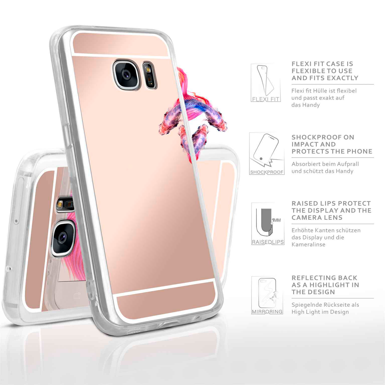 moex Mirror Case Samsung Galaxy S7 Spiegelhülle – Weiteres Produktbild 2 moex Mirror Case Samsung Galaxy S7 Spiegelhülle – Weiteres Produktbild 2