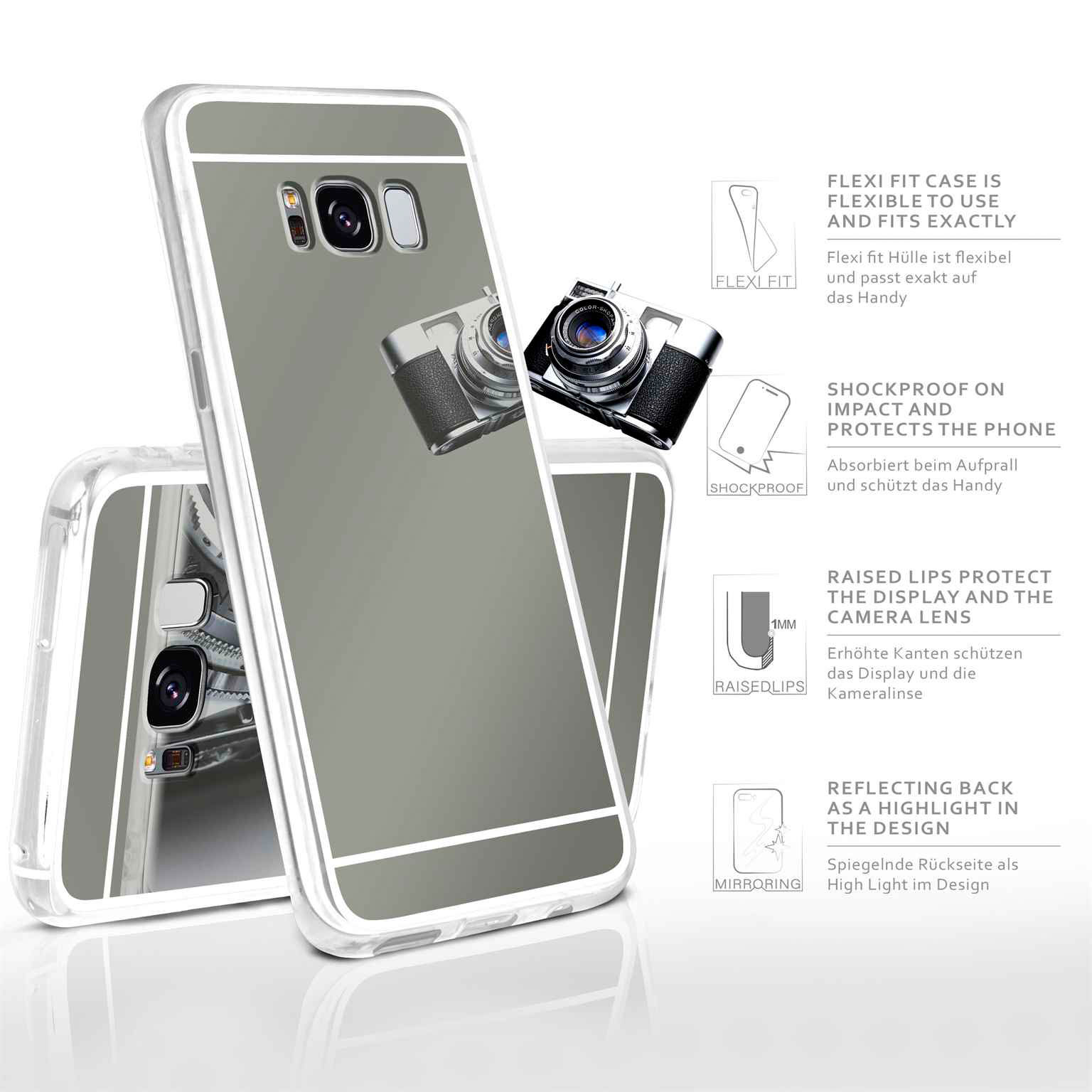 moex Mirror Case Samsung Galaxy S8 Plus Spiegelhülle – Weiteres Produktbild 2 moex Mirror Case Samsung Galaxy S8 Plus Spiegelhülle – Weiteres Produktbild 2