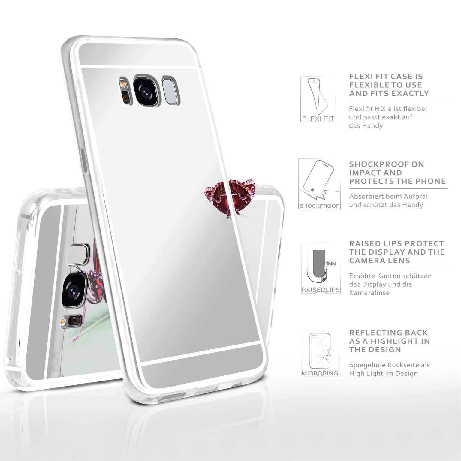 moex Mirror Case Samsung Galaxy S8 Plus Spiegelhülle – Weiteres Produktbild 1