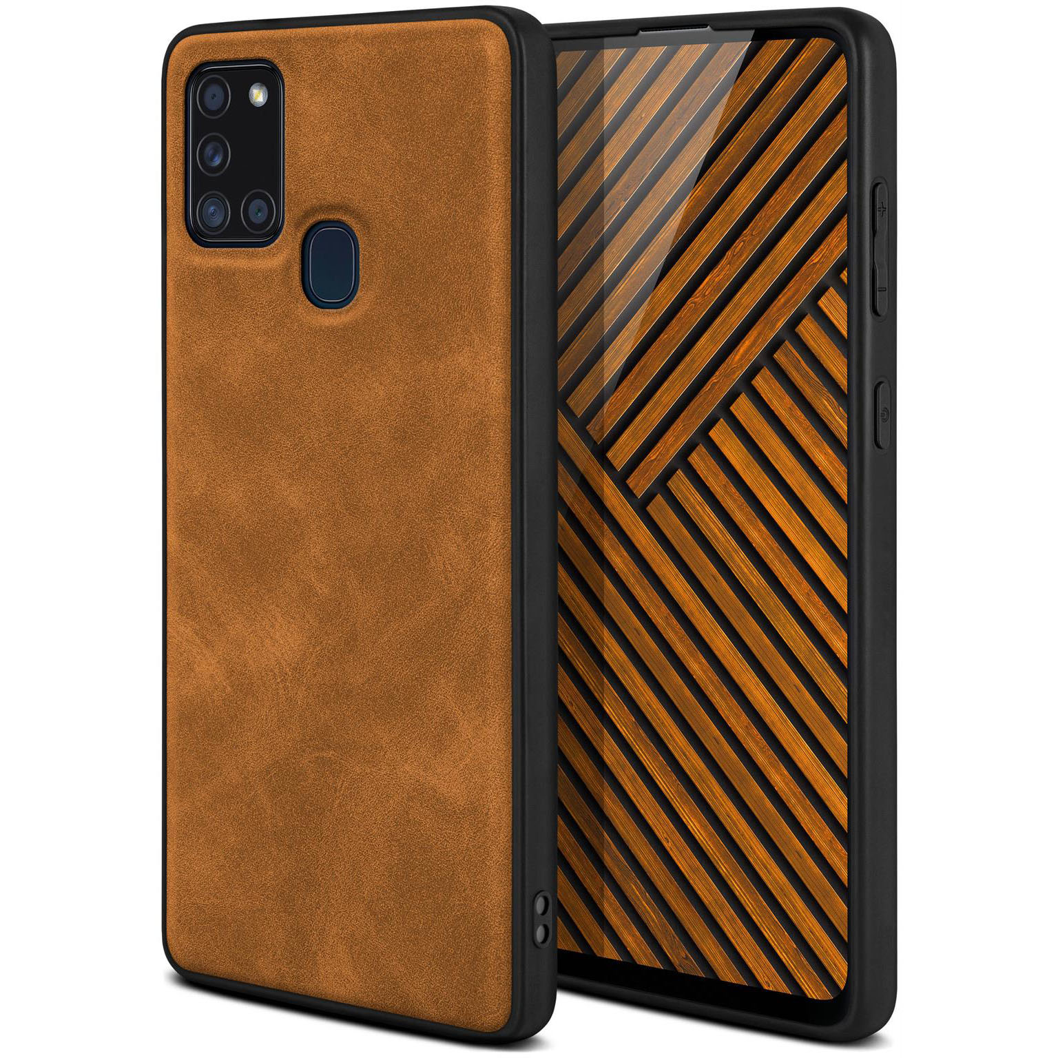 ONEFLOW Pali Case Samsung Galaxy A21s Case Leder Optik – Weiteres Produktbild 1