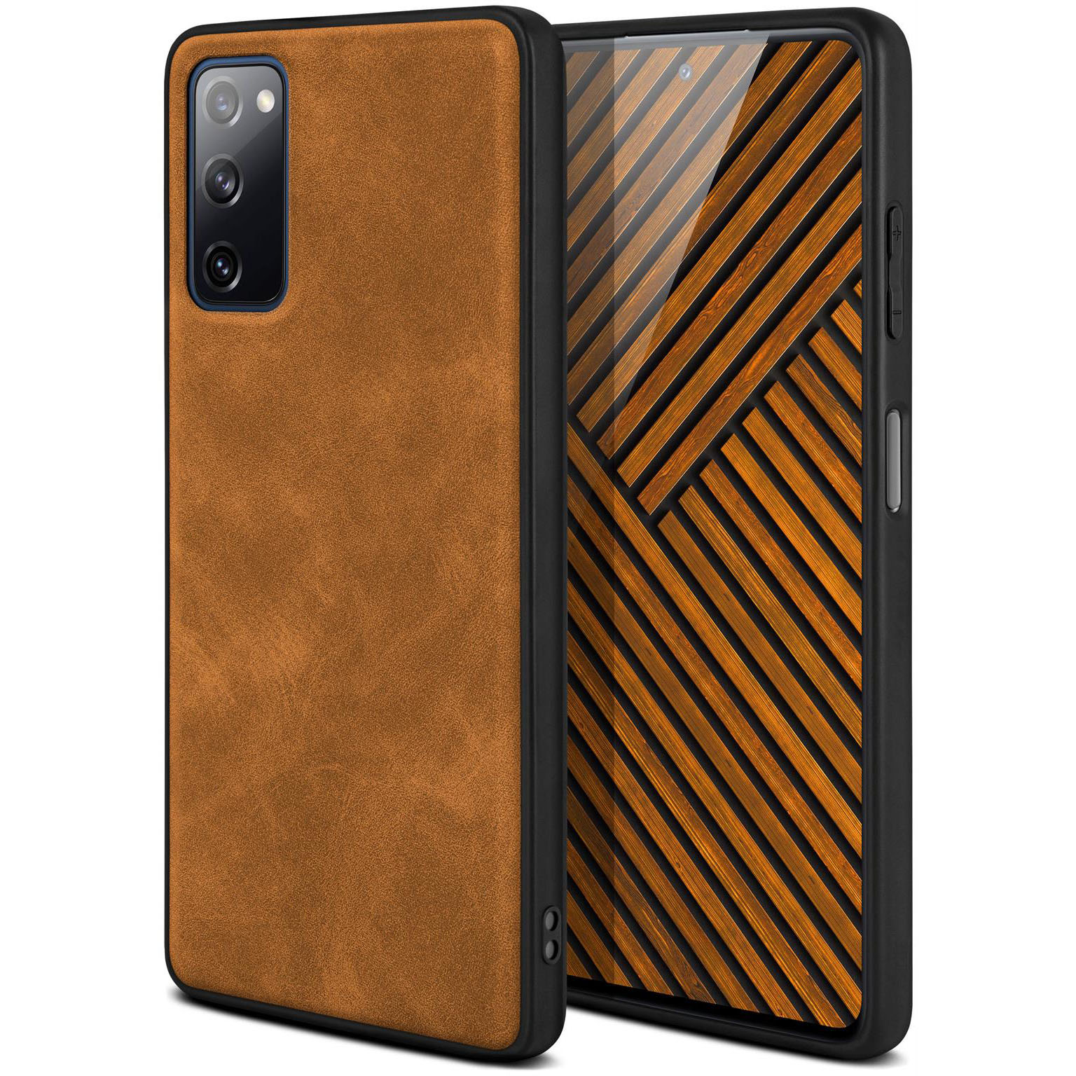 ONEFLOW Pali Case Samsung Galaxy S20 FE Case Leder Optik – Sattelbraun