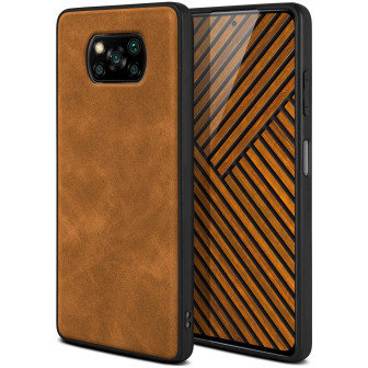 ONEFLOW Pali Case Poco X3 NFC Case Leder Optik – Sattelbraun