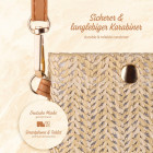 moex Handytasche zum Umhängen minimalistischer Stroh Look – Palm Pouch – Weiteres Produktbild 4