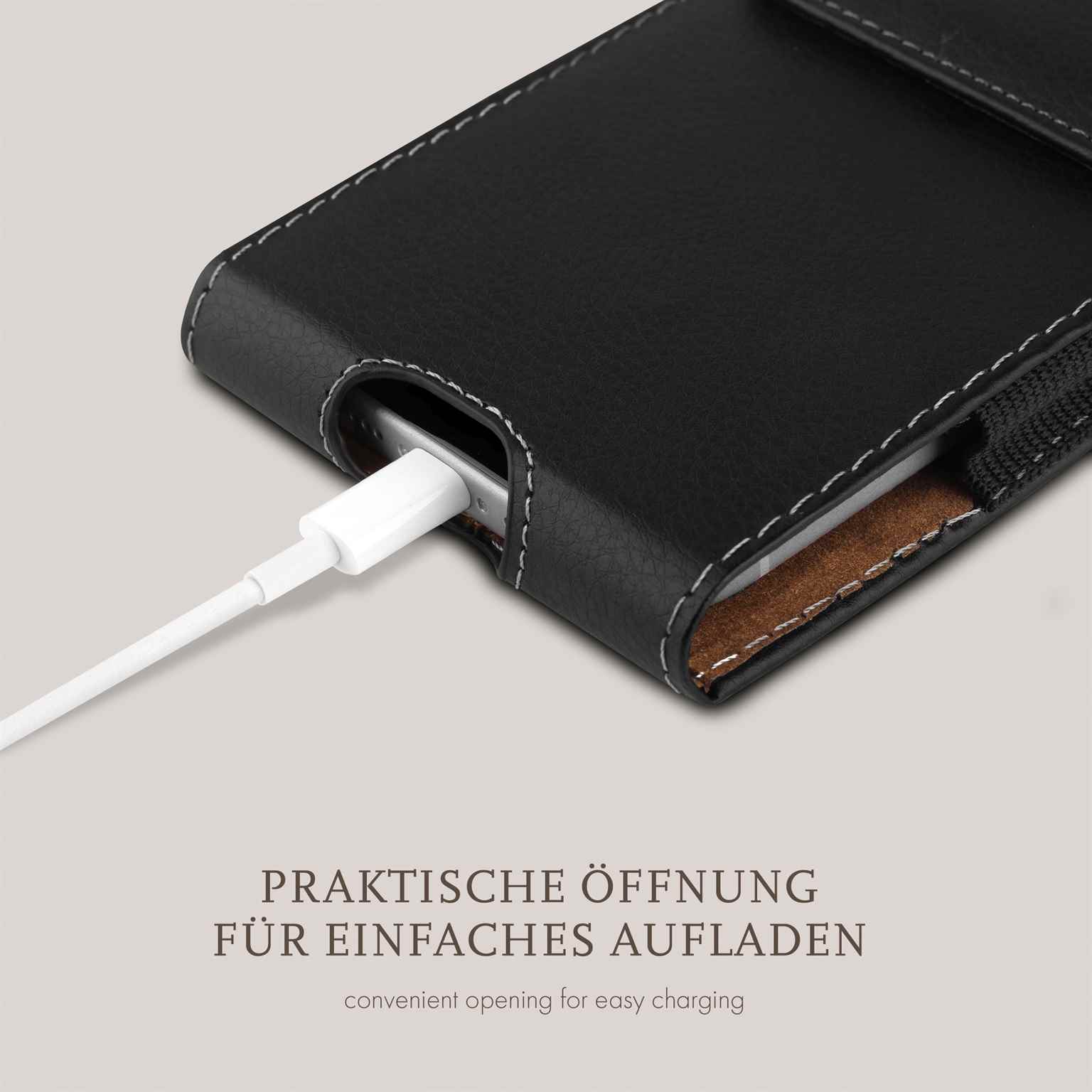moex Plug Case HTC Desire 22 Pro Handy Gürteltasche Leder Optik – Weiteres Produktbild 5
