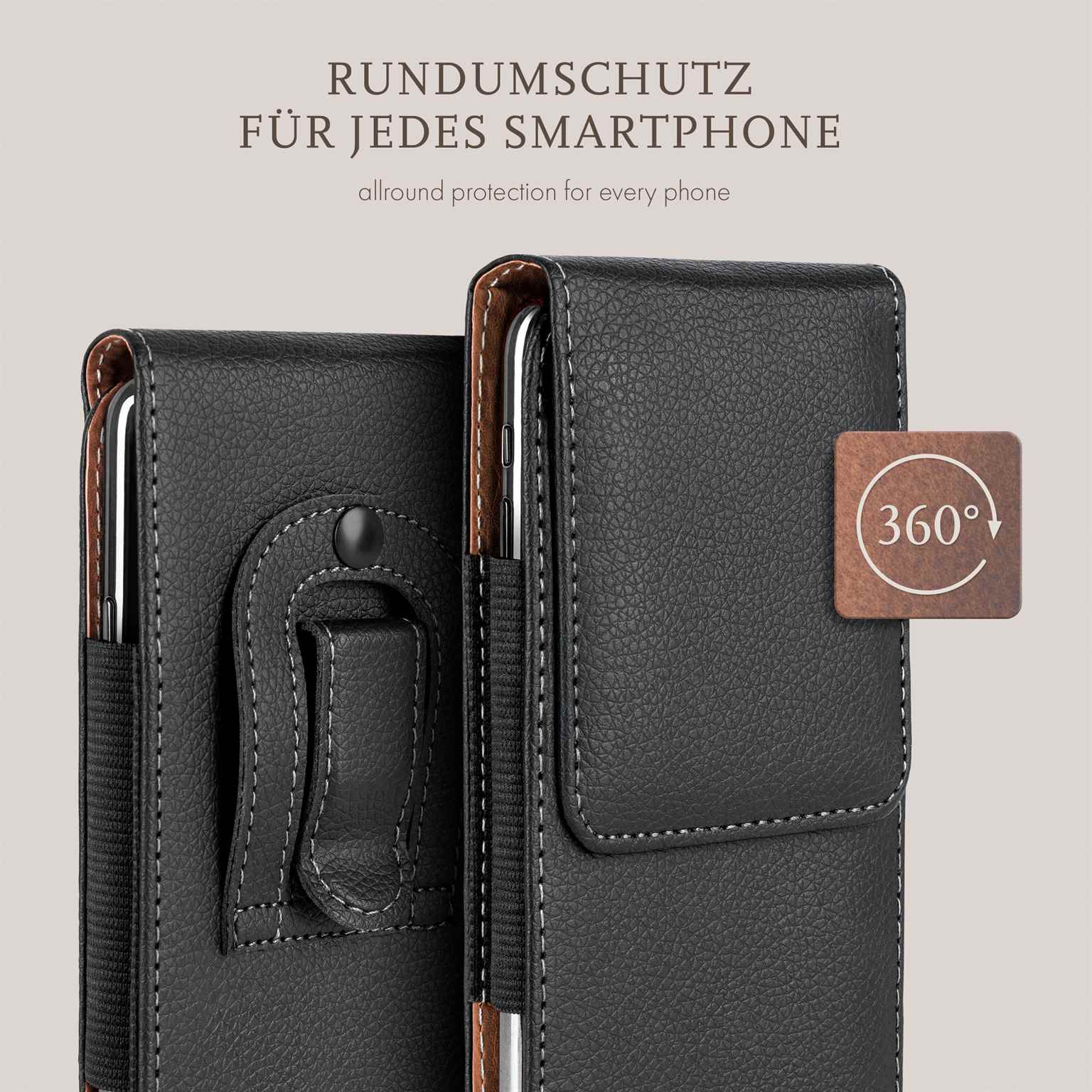 moex Plug Case Redmi Note 11 Pro Handy Gürteltasche Leder Optik – Weiteres Produktbild 6