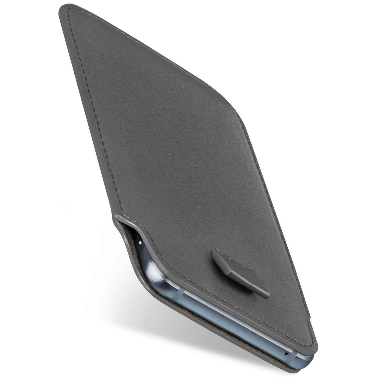 moex Pull Case iPhone 12 mini Einsteckhülle Leder Optik – Weiteres Produktbild 1