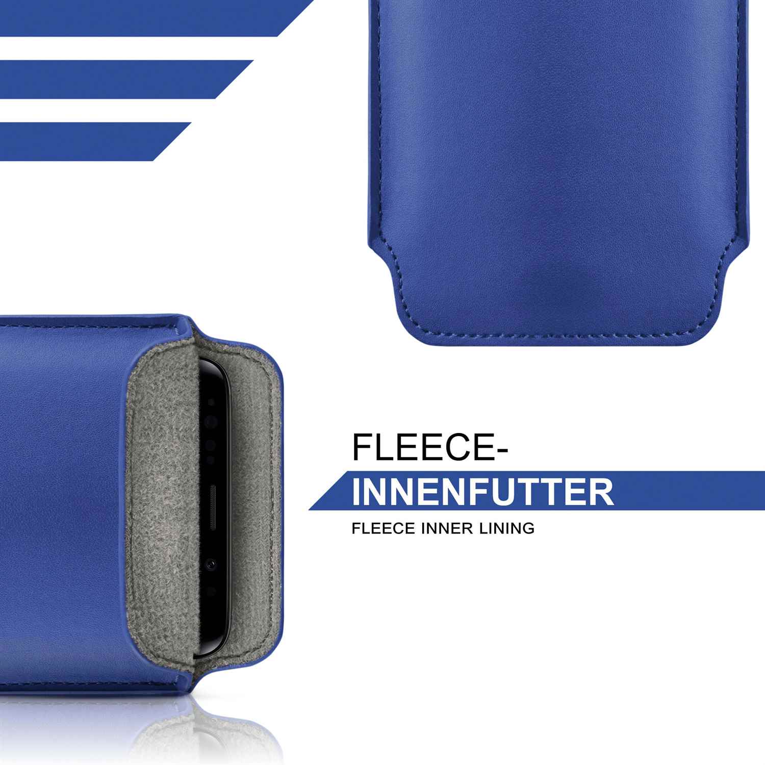 moex Pull Case iPhone 13 mini Einsteckhülle Leder Optik – Weiteres Produktbild 1