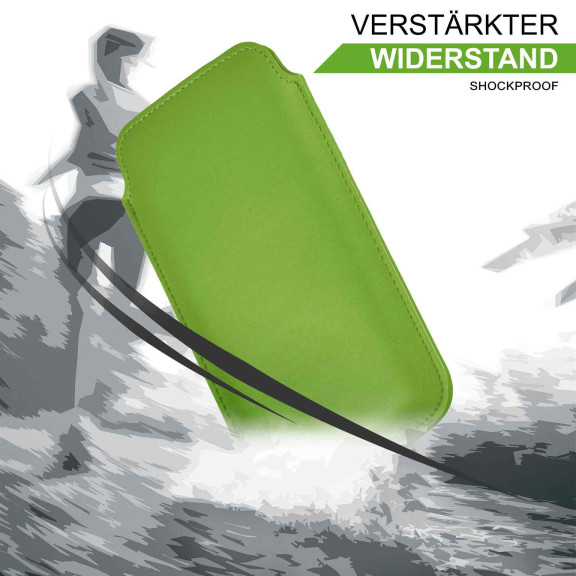 moex Pull Case iPhone 16 Einsteckhülle Leder Optik – Weiteres Produktbild 5