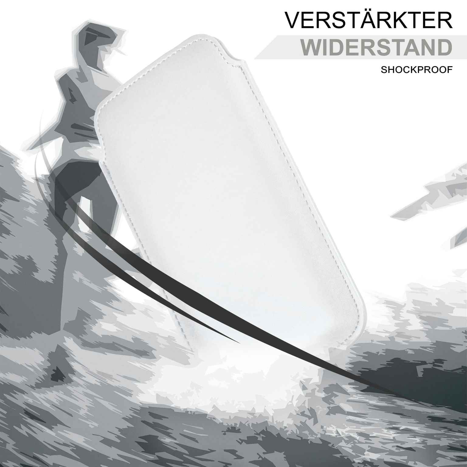 moex Pull Case iPhone 16 Einsteckhülle Leder Optik – Weiteres Produktbild 4