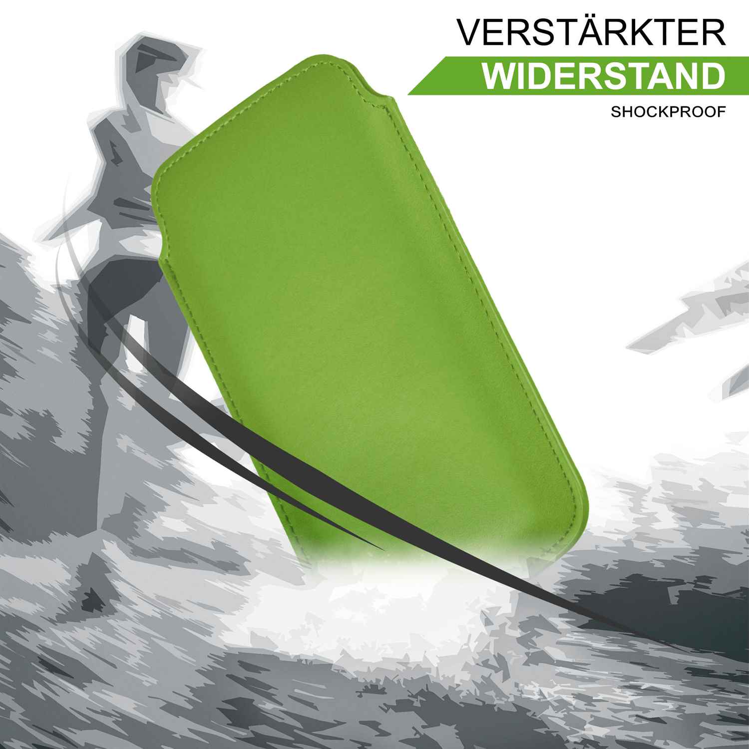 moex Pull Case iPhone 4 Einsteckhülle Leder Optik – Weiteres Produktbild 3