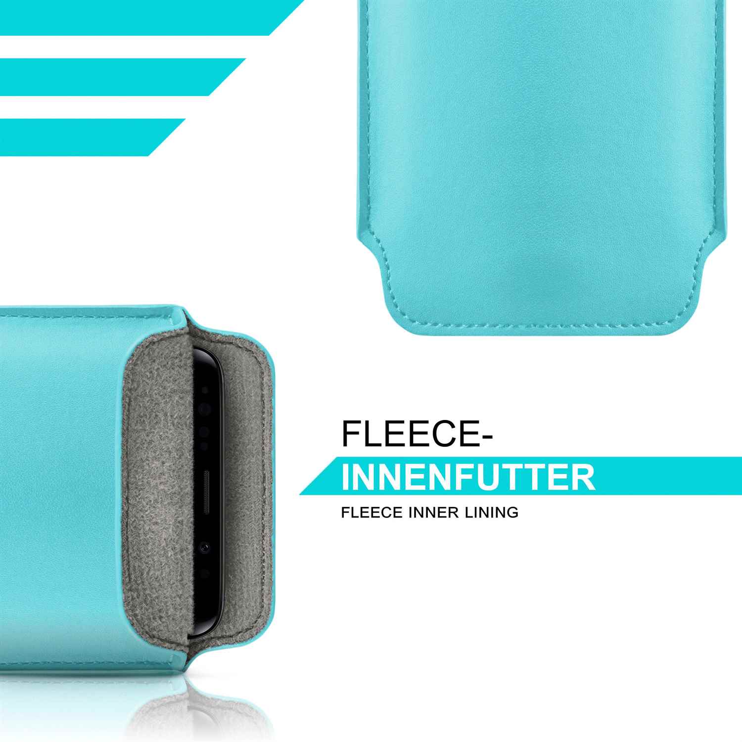 moex Pull Case iPhone 4 Einsteckhülle Leder Optik – Weiteres Produktbild 1