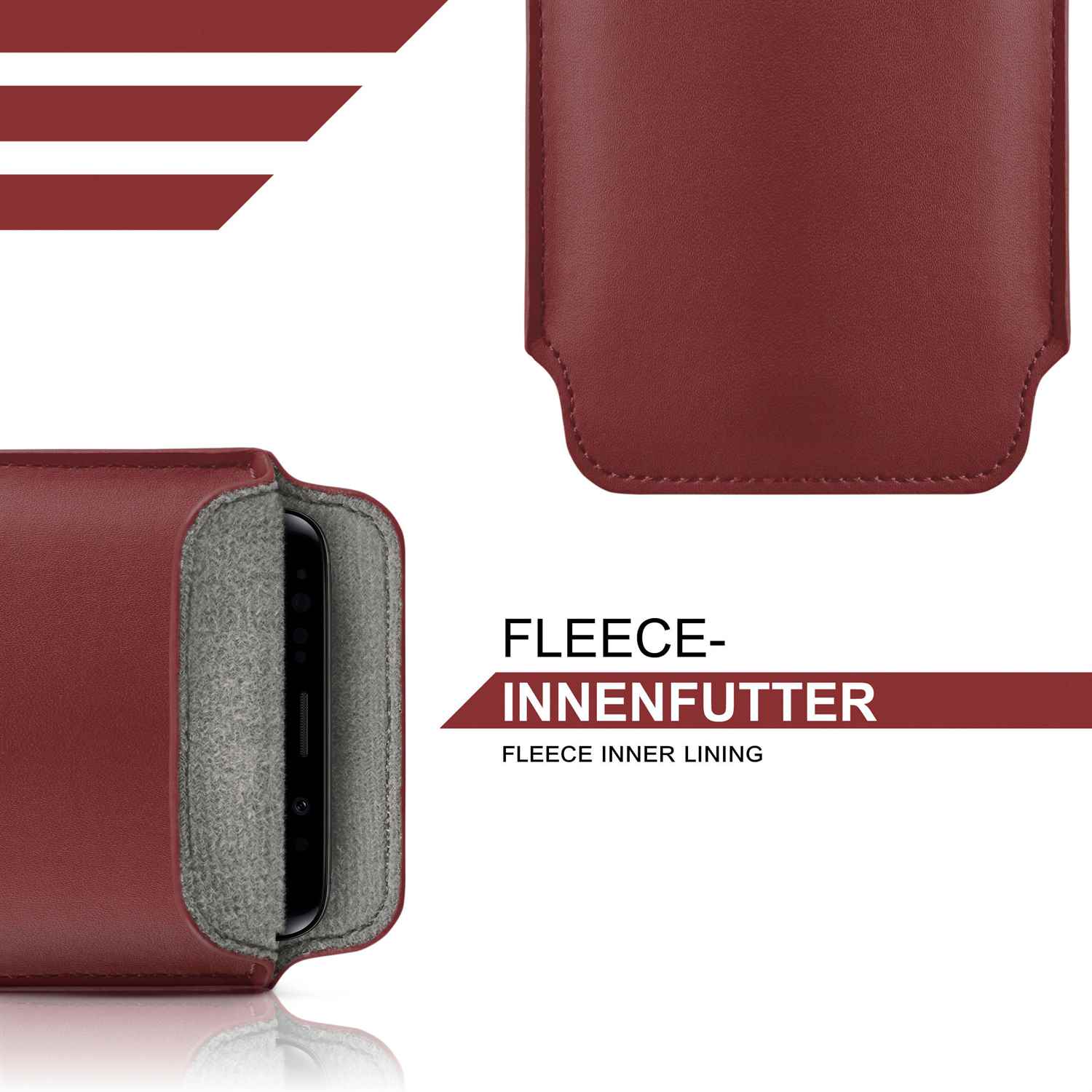 moex Pull Case iPhone 5 Einsteckhülle Leder Optik – Weiteres Produktbild 1