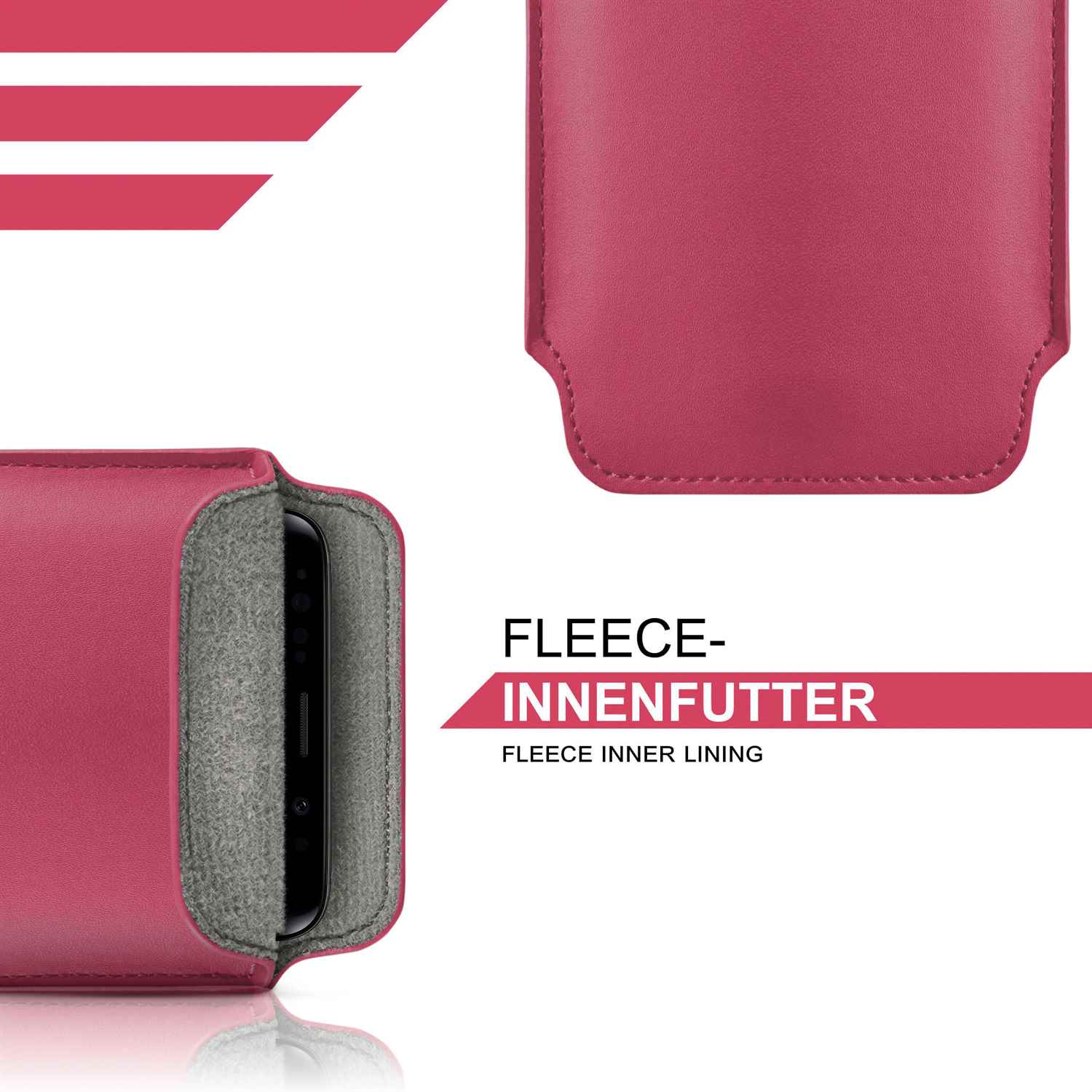 moex Pull Case iPhone 6 Einsteckhülle Leder Optik – Weiteres Produktbild 1