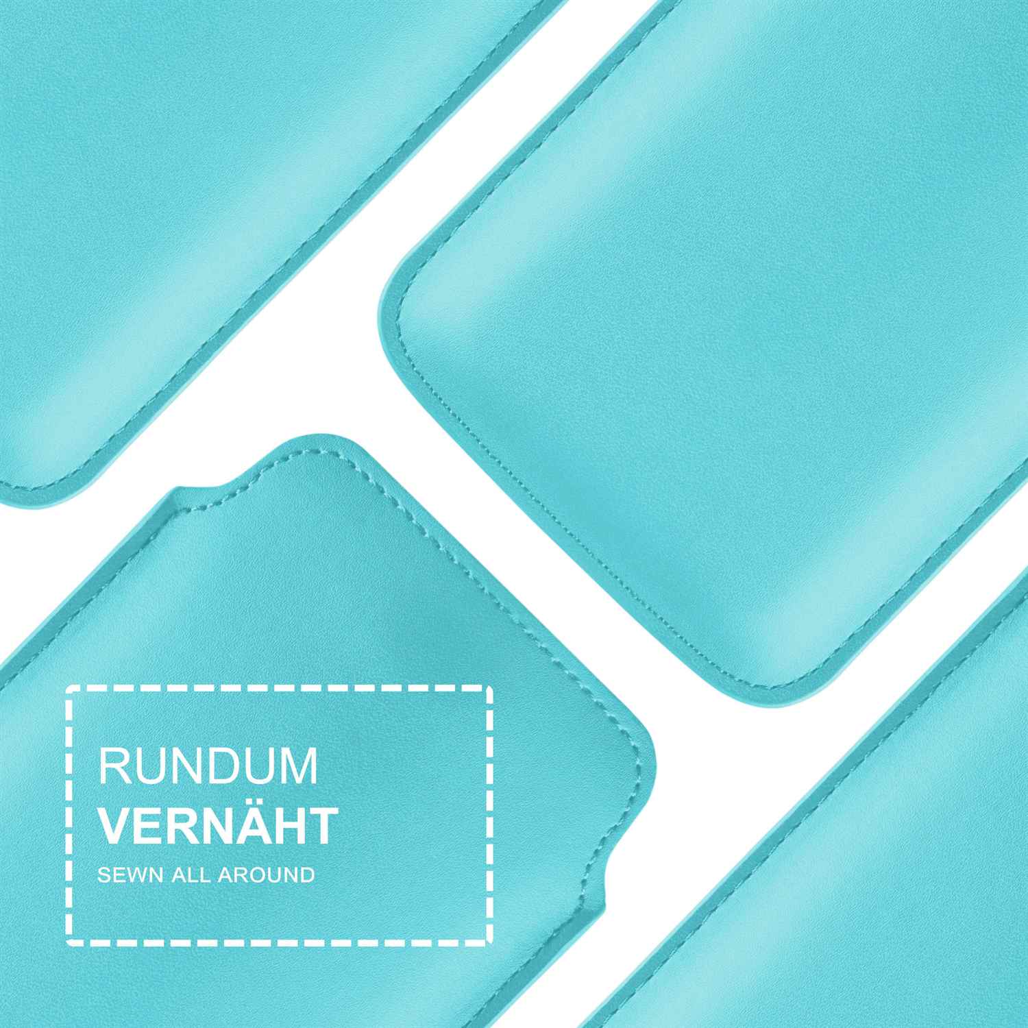 moex Pull Case iPhone SE (2020) Einsteckhülle Leder Optik – Weiteres Produktbild 3