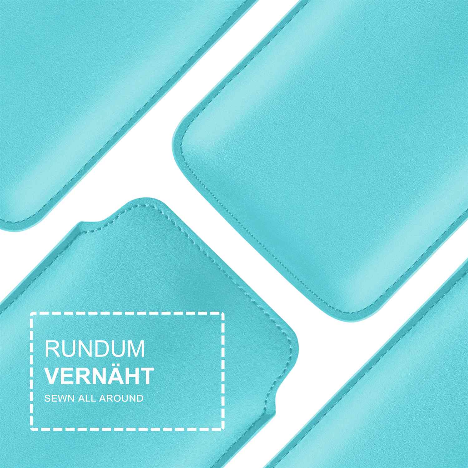 moex Pull Case iPhone X Einsteckhülle Leder Optik – Weiteres Produktbild 2