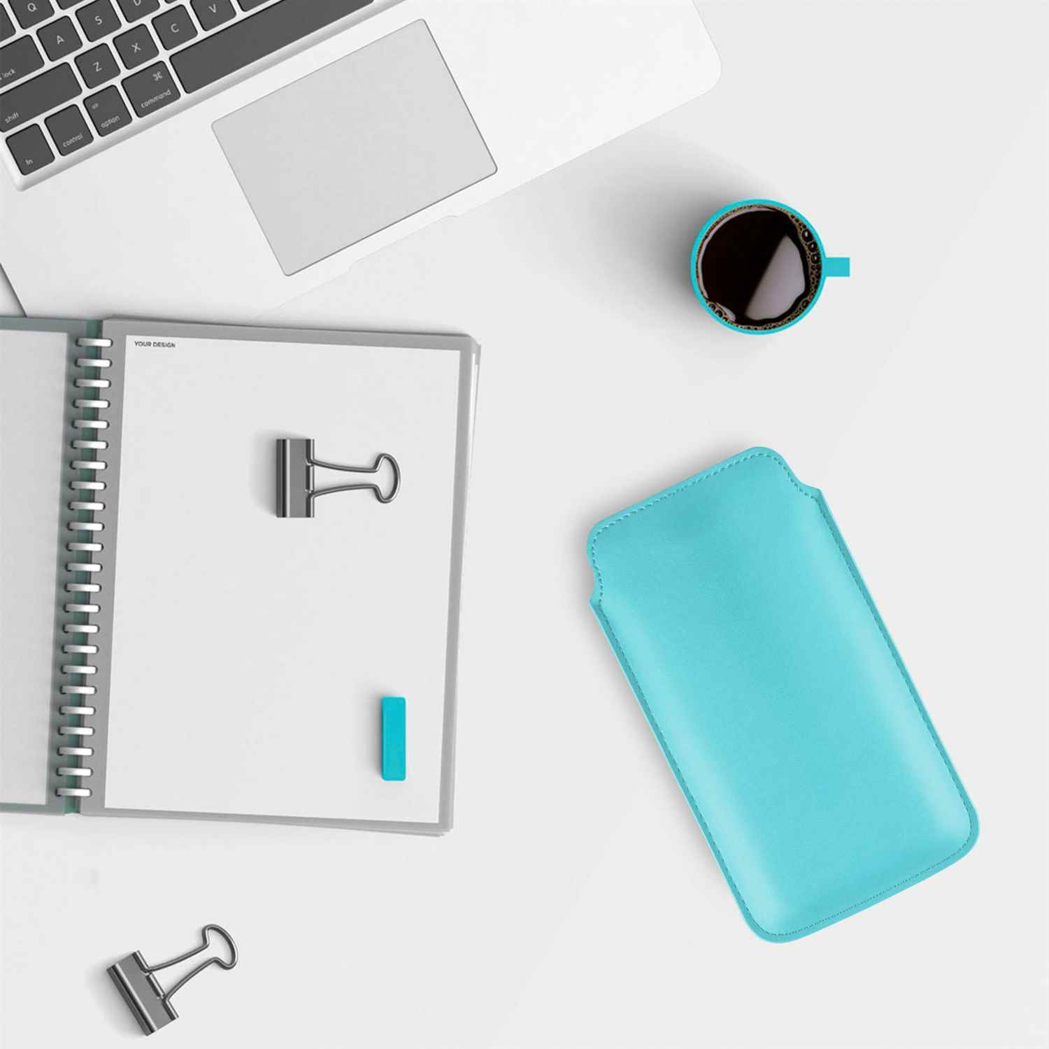 moex Pull Case iPhone X Einsteckhülle Leder Optik – Weiteres Produktbild 5