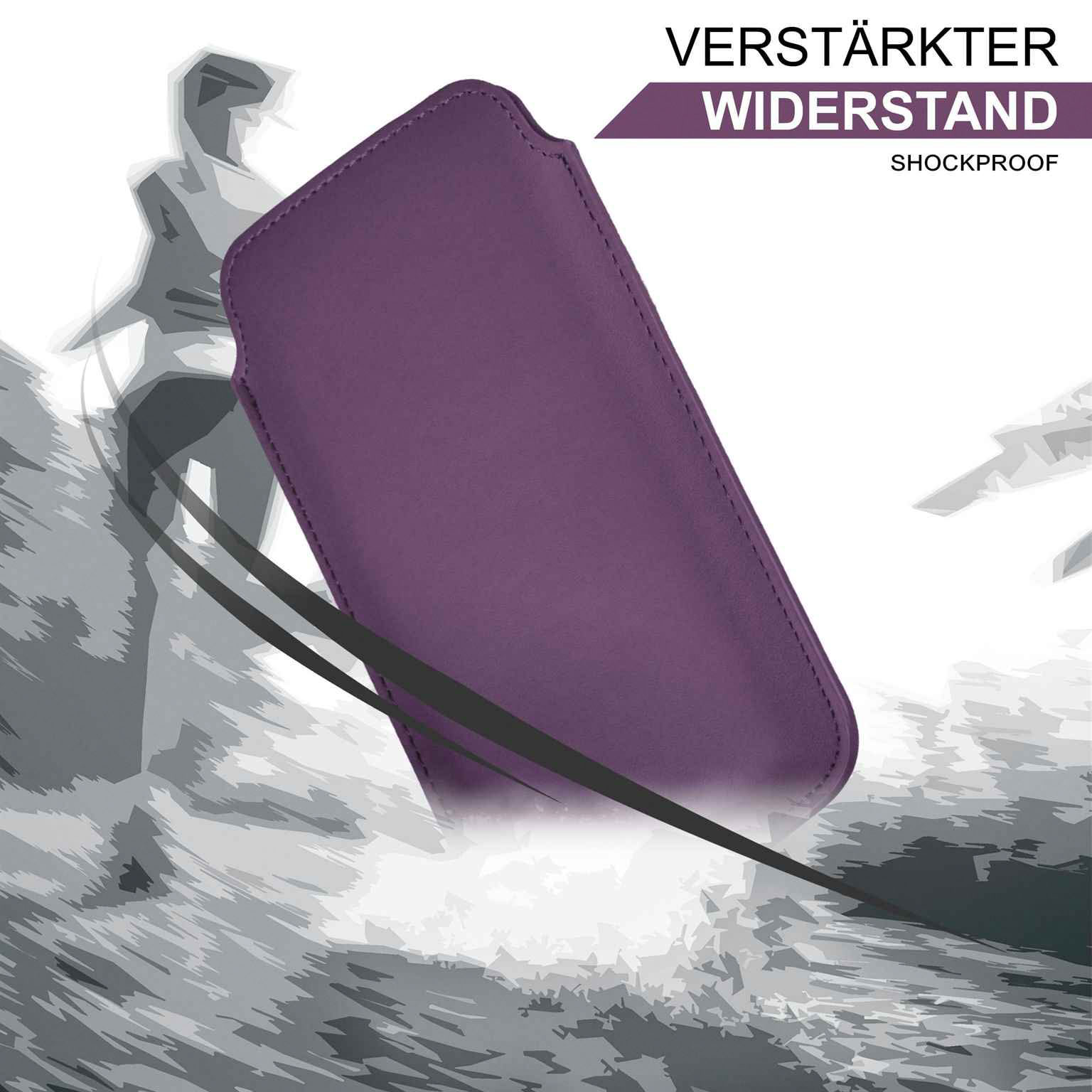 moex Pull Case Doro 8100 Plus Einsteckhülle Leder Optik – Weiteres Produktbild 5