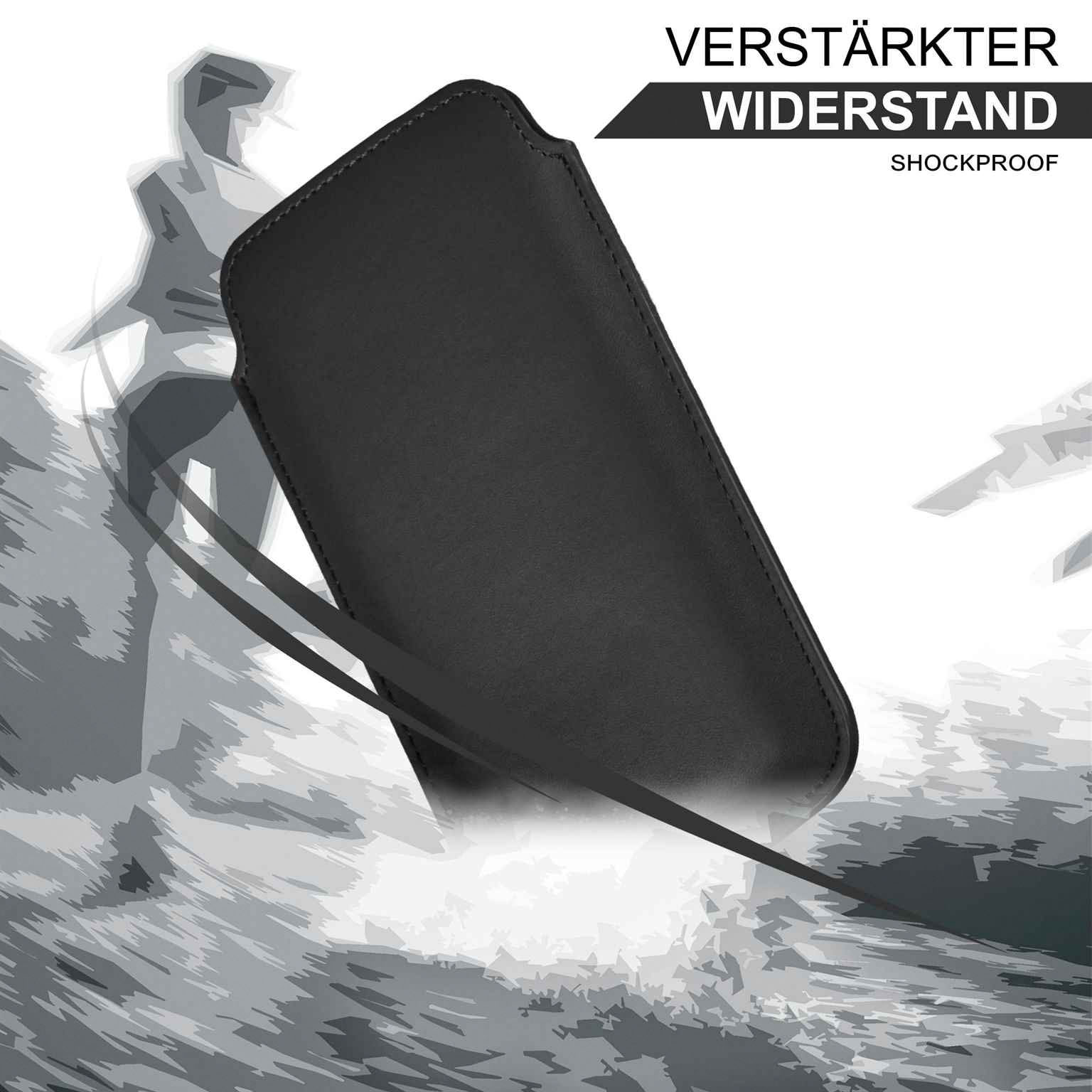 moex Pull Case Doro 8100 Plus Einsteckhülle Leder Optik – Weiteres Produktbild 5