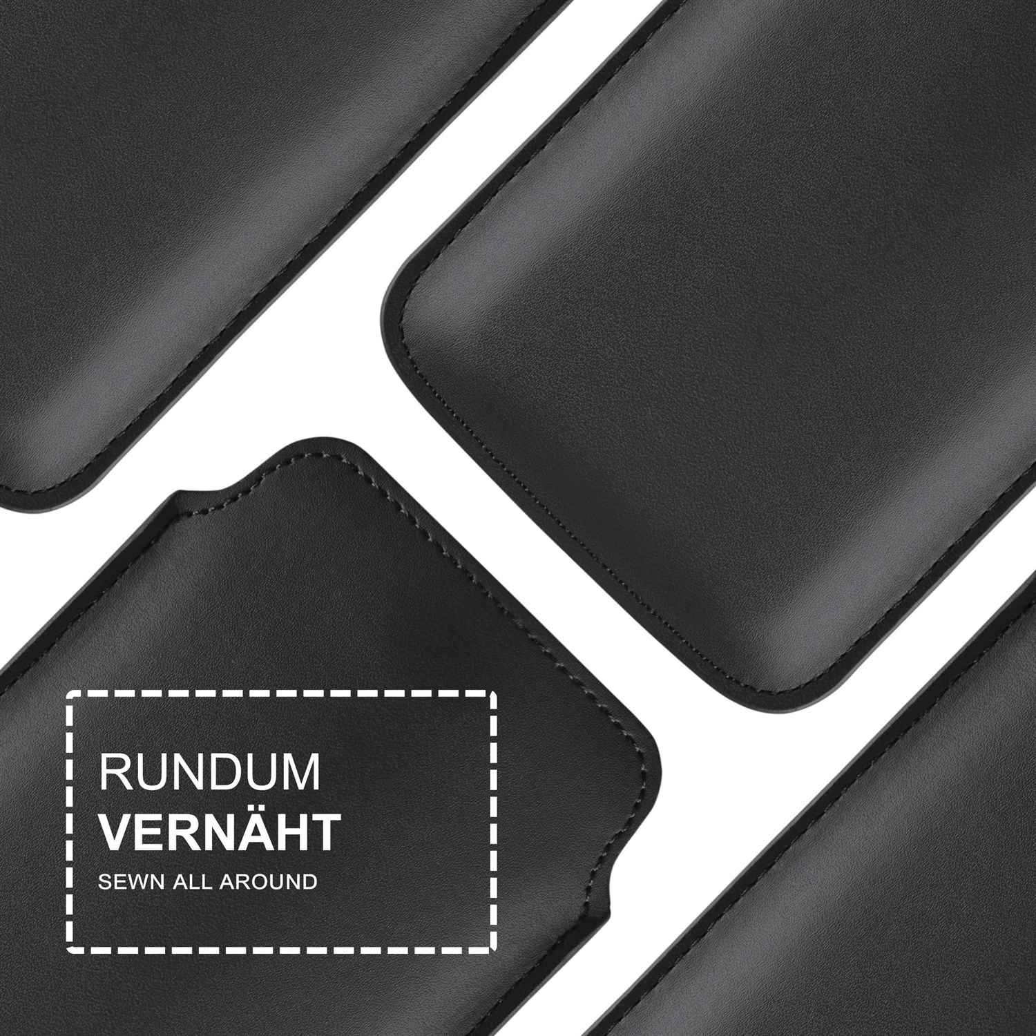 moex Pull Case Google Pixel 4 Einsteckhülle Leder Optik – Weiteres Produktbild 2