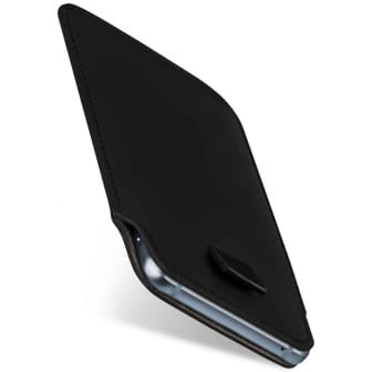 moex moex Pull Case Google Pixel 5 Einsteckhülle Leder Optik – Deep-Black