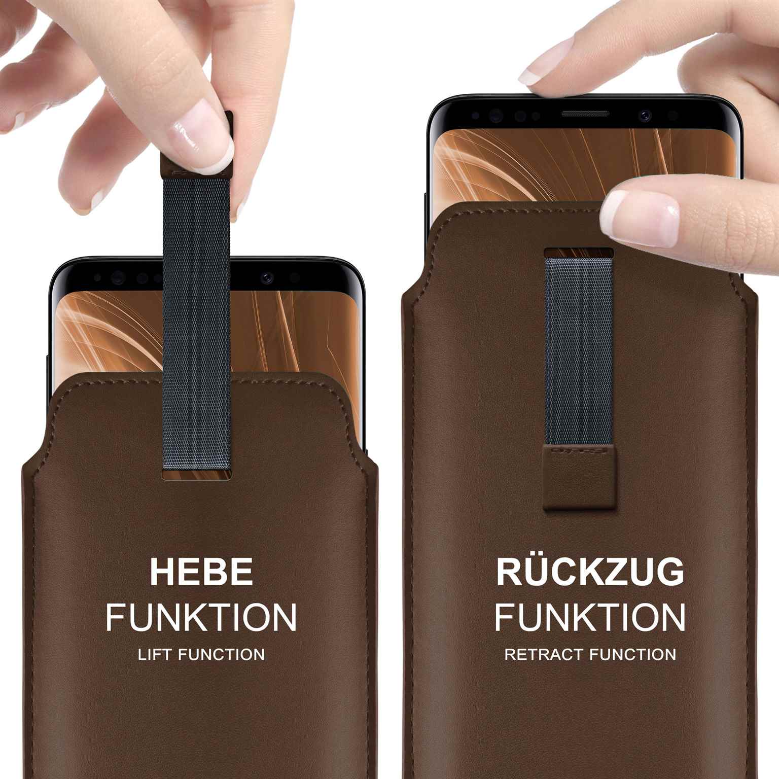 moex Pull Case Google Pixel 9a Einsteckhülle Leder Optik – Weiteres Produktbild 1