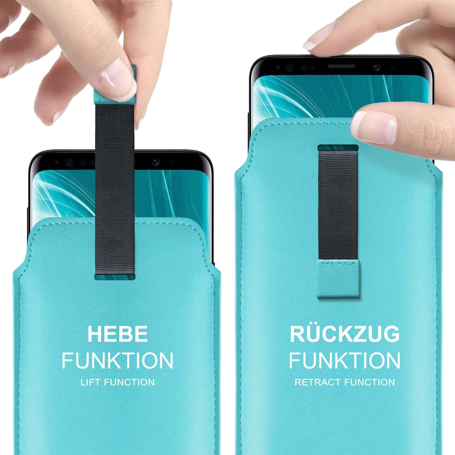 moex Pull Case Google Pixel 9a Einsteckhülle Leder Optik – Weiteres Produktbild 1
