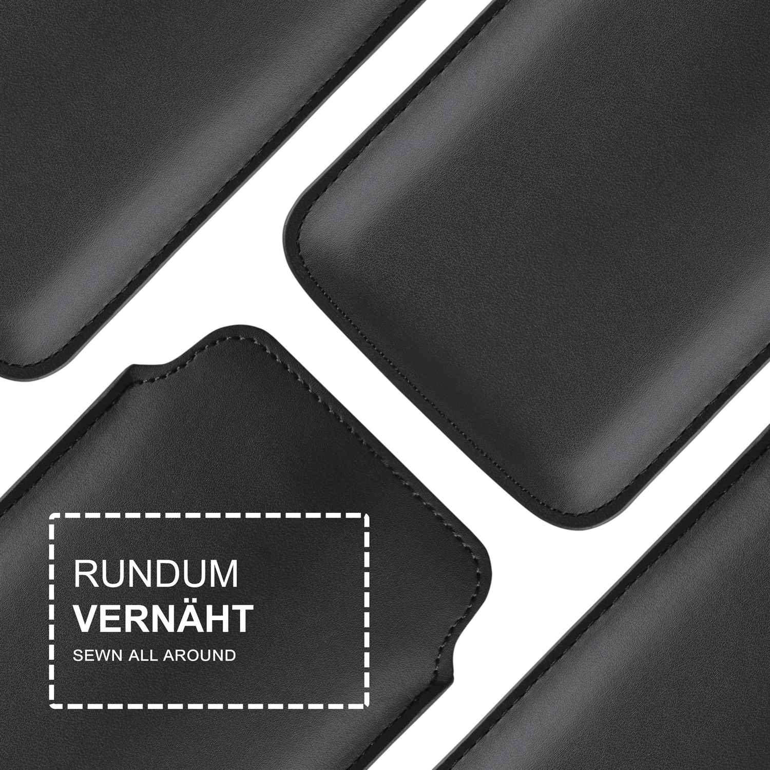 moex Pull Case Huawei Honor View 10 Einsteckhülle Leder Optik – Weiteres Produktbild 3