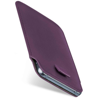 moex moex Pull Case Huawei P20 Einsteckhülle Leder Optik – Indigo-Violet