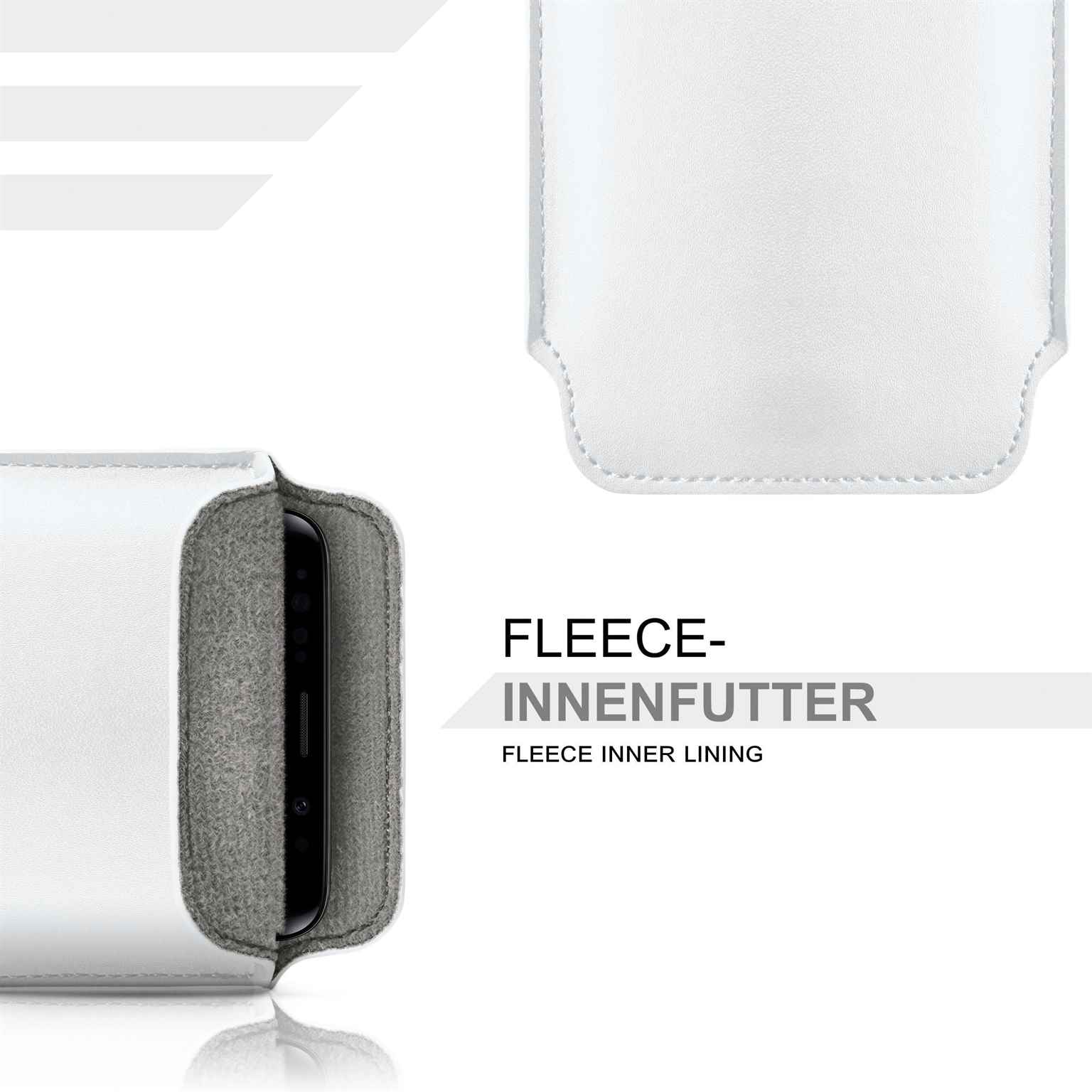 moex Pull Case Huawei P20 Einsteckhülle Leder Optik – Weiteres Produktbild 1