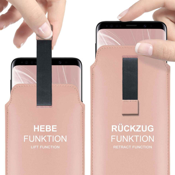 moex Pull Case iPhone 17 Pro Einsteckhülle Leder Optik – Weiteres Produktbild 2