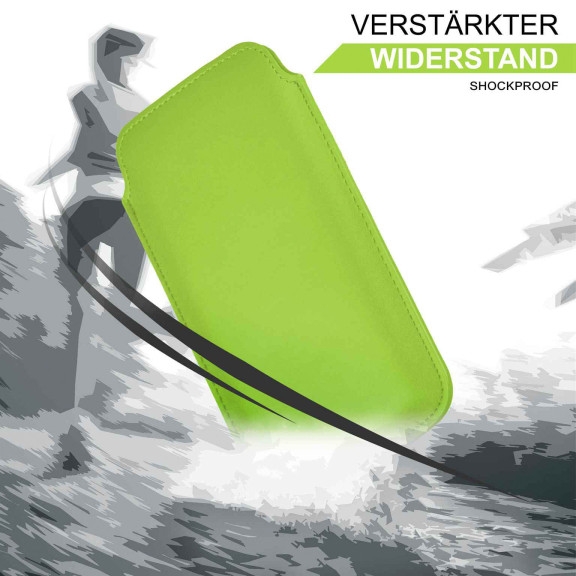 moex Pull Case iPhone 17 Pro Einsteckhülle Leder Optik – Weiteres Produktbild 5