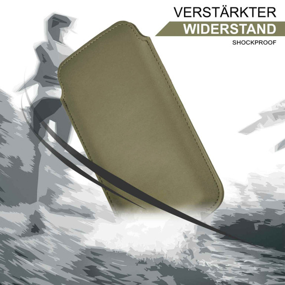 moex Pull Case Sony Xperia 10 VII Einsteckhülle Leder Optik – Weiteres Produktbild 5