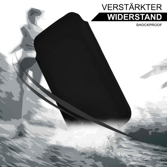 moex Pull Case vivo X200 FE Einsteckhülle Leder Optik – Weiteres Produktbild 5