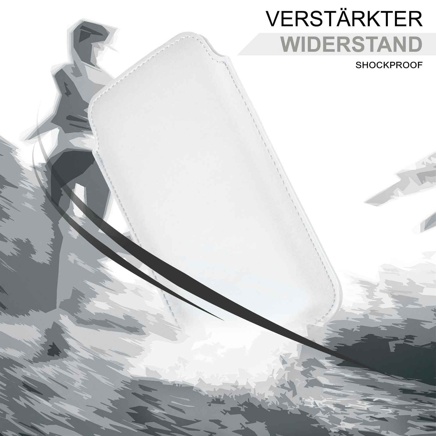 moex Pull Case Nokia X3-02 Einsteckhülle Leder Optik – Weiteres Produktbild 3