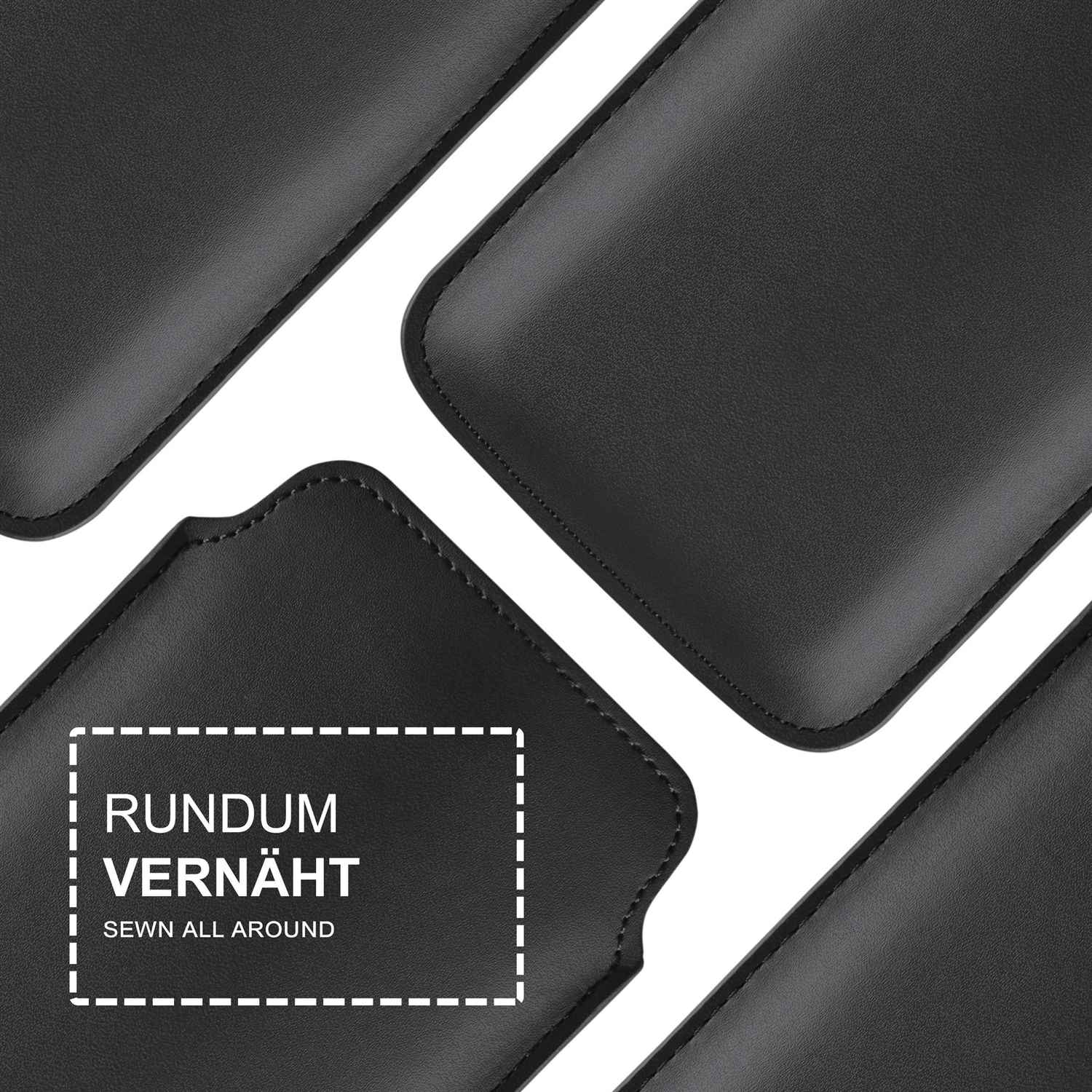 moex Pull Case Samsung Galaxy A20e Einsteckhülle Leder Optik – Weiteres Produktbild 2