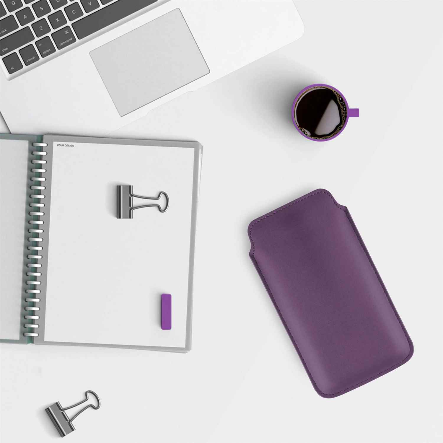 moex Pull Case Samsung Galaxy Note 10 Einsteckhülle Leder Optik – Weiteres Produktbild 5