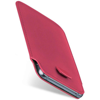 moex moex Pull Case Samsung Galaxy S21 Einsteckhülle Leder Optik – Berry-Fuchsia